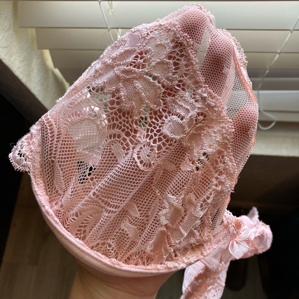 Pink lace bralette from Forever 21. Size 36C.